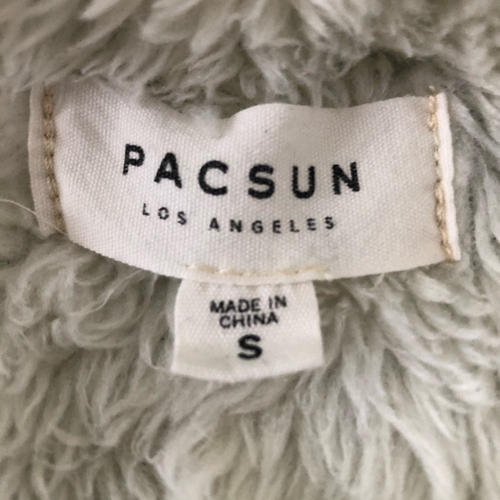PACSUN DENIM WOMENS LINED FAUX FUR SHERPA JEAN JACKET SMALL WOMENS JEANS - Picture 8 of 16